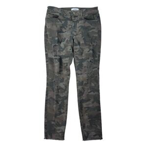 y2k Women's 29" Guess Camo Distressed Skinny Jeans Curvy Wasteland Weekend